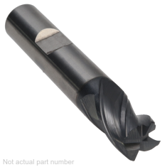402-474W-1 ||  7/16 Diameter, PowerA V4 Corner Radius Endmills with Flat