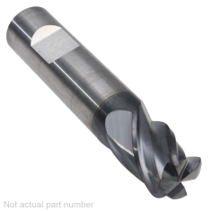 502-476W-1 ||  12mm Diameter, PowerA V4 Corner Radius Endmills with Flat