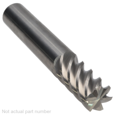 511-271 ||  12mm Diameter, Uncoated F45 6FL Corner Radius Endmills