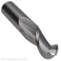 414-224 ||  1/2 Diameter, Uncoated Ball End Axmills