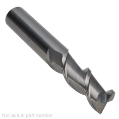528-004 ||  8mm Diameter, Uncoated 45 Degree Helix Square Hypermills