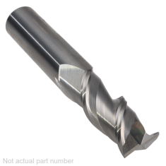 528-008 ||  12mm Diameter, Uncoated 45 Degree Helix Square Hypermills