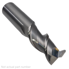 528-010 ||  16mm Diameter, Uncoated 45 Degree Helix Square Hypermills
