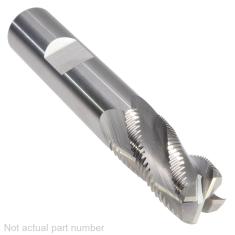 533-108W ||  12mm Diameter, Uncoated Roughers - Fine Pitch with Flat