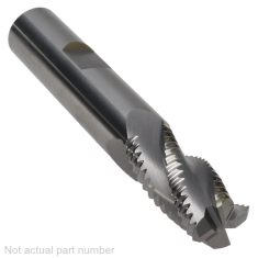 533-208W ||  12mm Diameter, Uncoated Roughers - Medium Pitch with Flat