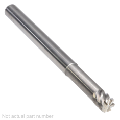 440-016 ||  1/4 Diameter, Uncoated Necked Corner Radius Mold Mills
