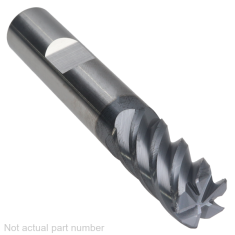445-456W-1 ||  7/16 Diameter, PowerA HY5 Corner Radius Endmills with Flat