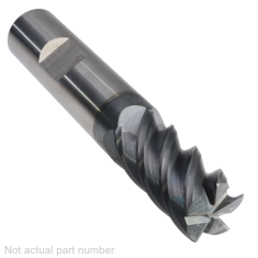445-485W-1 ||  9/16 Diameter, PowerA HY5 Corner Radius Endmills with Flat