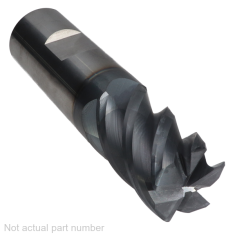 445-525W-1 ||  1 Diameter, PowerA HY5 Corner Radius Endmills with Flat
