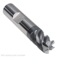 447-484W-1 ||  1/2 Diameter, PowerA HY5 Corner Radius Endmills with Flat