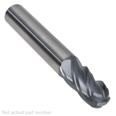 400-220-1 ||  7/16 Diameter, PowerA V4 Ball Endmills no Flat
