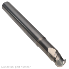 535-016 ||  12mm Diameter, Uncoated 50 Degree Short Flute Ball