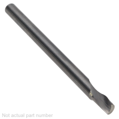 901-010 ||  3 Diameter Single 'O' Flute Upcut Spiral - Cresent End - Uncoated