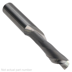 802-410 ||  5/16 Diameter Single Flute Downcut Spiral - Endmill End - Uncoated