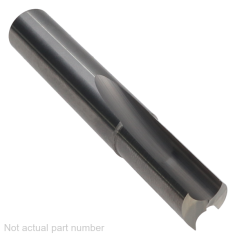 803-822 ||  3/8 Diameter Two Flute 'O' Flute Straight Cut - Fishtail End - Uncoated