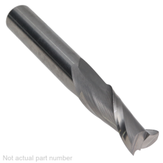 804-804 ||  3/8 Diameter Two Flute Upcut Spiral - High Impact - Fishtail End - Uncoated
