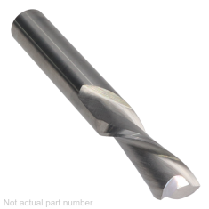 804-904 ||  3/8 Diameter Two Flute Downcut Spiral - High Impact - Fishtail End - Uncoated