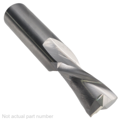 905-116 ||  12 Diameter Two Flute Downcut Spiral - Endmill End - Uncoated