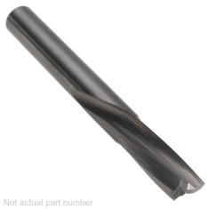 906-102 ||  6 Diameter Two Flute 'O' Flute Downcut Slow Spiral - Endmill End - Uncoated