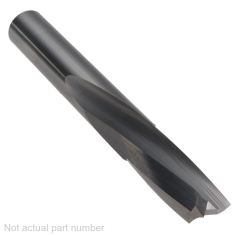 906-104 ||  8 Diameter Two Flute 'O' Flute Downcut Slow Spiral - Endmill End - Uncoated