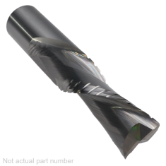 809-112 ||  5/8 Diameter Two Flute Downcut Spiral Chipbreaker - Endmill End - Uncoated
