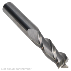 913-004 ||  8 Diameter Three Flute Upcut Spiral - Endmill End - Uncoated