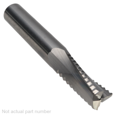 915-002 ||  12 Diameter Three Flute Upcut Slow Helix Ripper  - Endmill End - Uncoated
