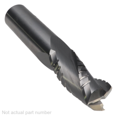816-110 ||  5/8 Diameter Three Flute Upcut Spiral Chipbreaker Finisher - Endmill End - Uncoated