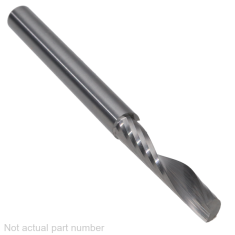 901-540 ||  6 Diameter Single 'O' Flute Upcut Spiral - Crescent End - Uncoated