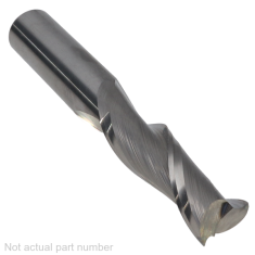 904-012 ||  12 Diameter Two Flute Upcut Spiral - Plunge Fishtail - Uncoated
