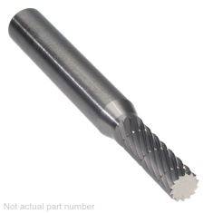 SA-1MMCB ||  6mm Diameter, Chipbreaker SA - Cylindrical No Endcut Burs