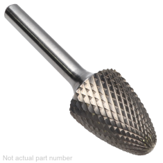 SF-6DM ||  5/8 Diameter, Diamondcut SF - Radius Tree Shape Burs