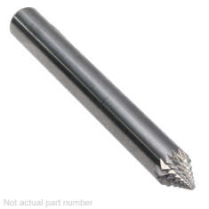 SJ-1MMDEDM ||  6mm Diameter, Diamondcut SJ - 60 Degree Included Cone Burs