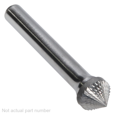 SK-2DM ||  5/16 Diameter, Diamondcut SK - 90 Degree Included Cone Burs