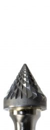 SJ 60 Degree Pointed Included Cone Bur Doublecut